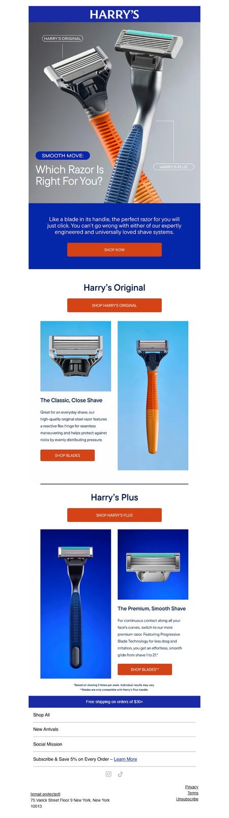 邮件模板创意 Harrys 65