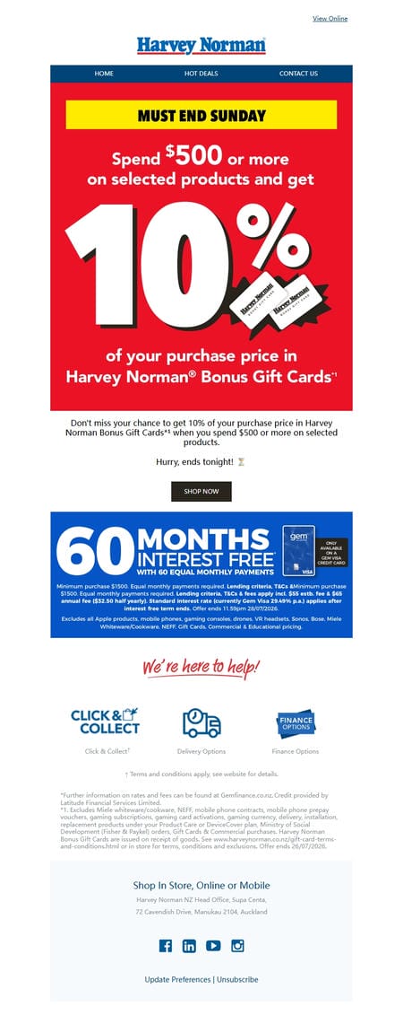 邮件模板创意 Harvey Norman Nz 284