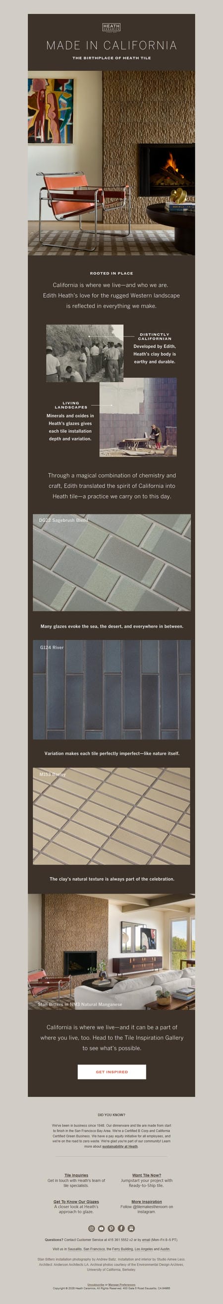 邮件模板创意 Heath Ceramics 13