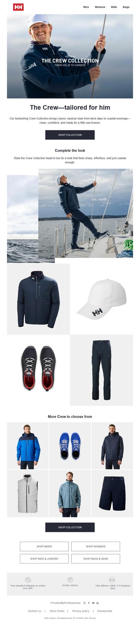 邮件模板创意 Helly Hansen 101