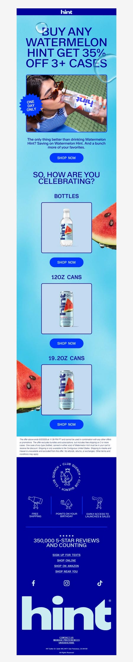 邮件模板创意 Hint Water 92