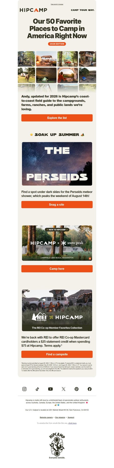 邮件模板创意 Hipcamp 19