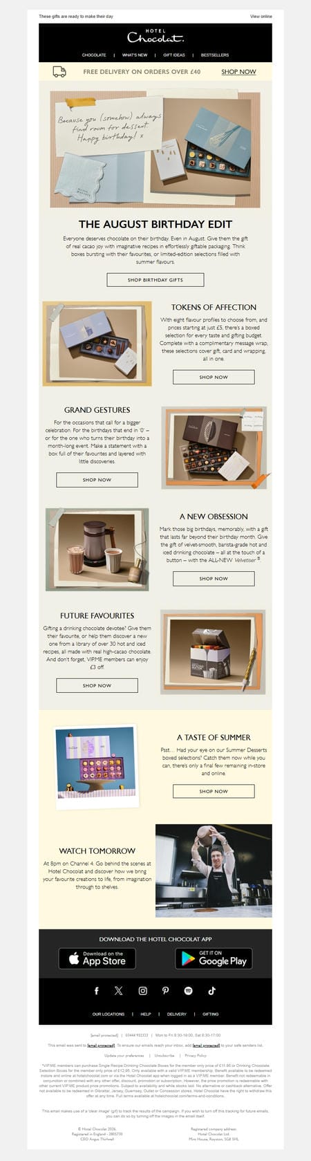 邮件模板创意 Hotel Chocolat 199