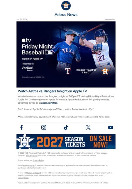 邮件模板创意 Houston Astros 54