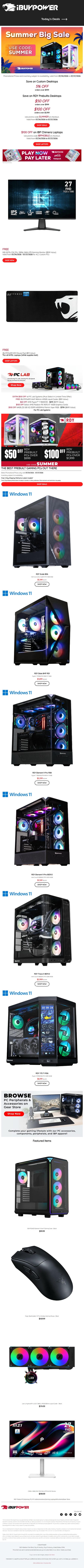 邮件模板创意 Ibuypower 169