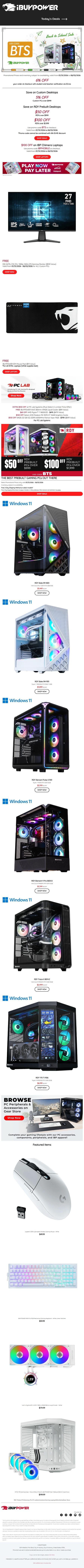 邮件模板创意 Ibuypower 171