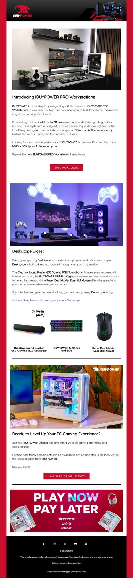 邮件模板创意 Ibuypower 172