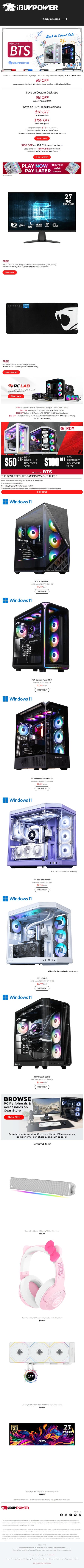 邮件模板创意 Ibuypower 173