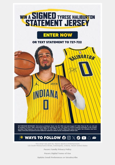 邮件模板创意 Indiana Pacers 230