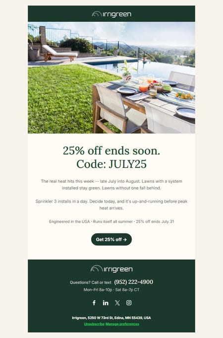 邮件模板创意 Irrigreen 42