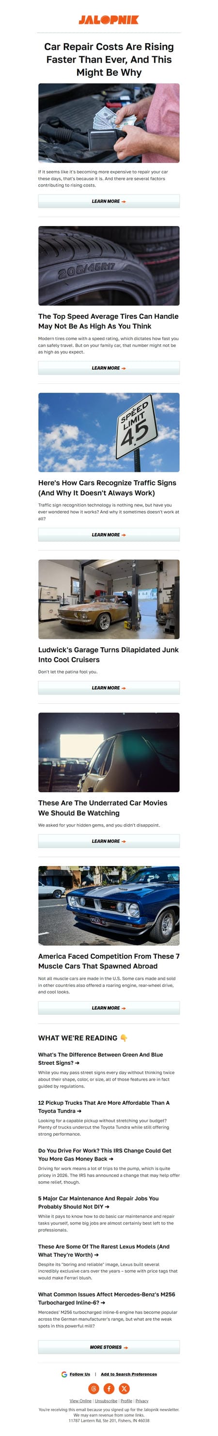 邮件模板创意 Jalopnik 58