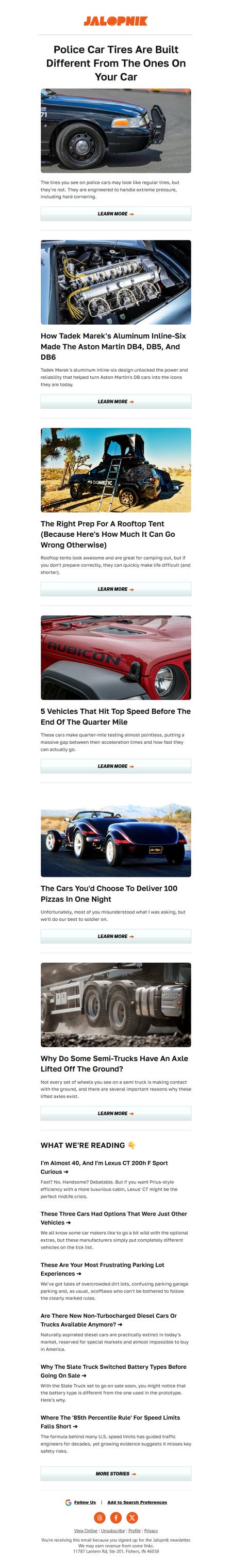邮件模板创意 Jalopnik 61