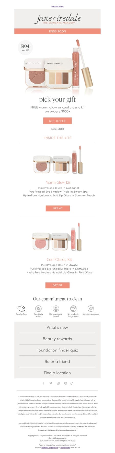 邮件模板创意 Jane Iredale 332