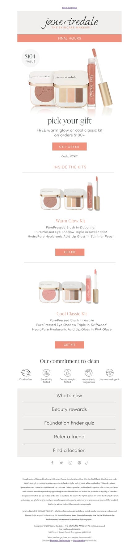 邮件模板创意 Jane Iredale 334