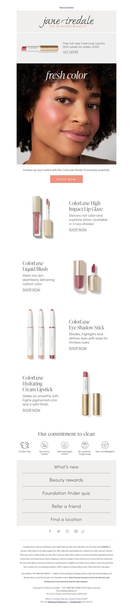 邮件模板创意 Jane Iredale 338
