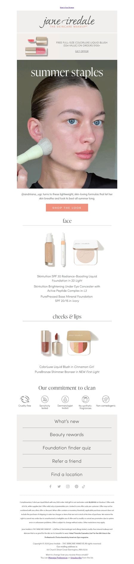 邮件模板创意 Jane Iredale 341