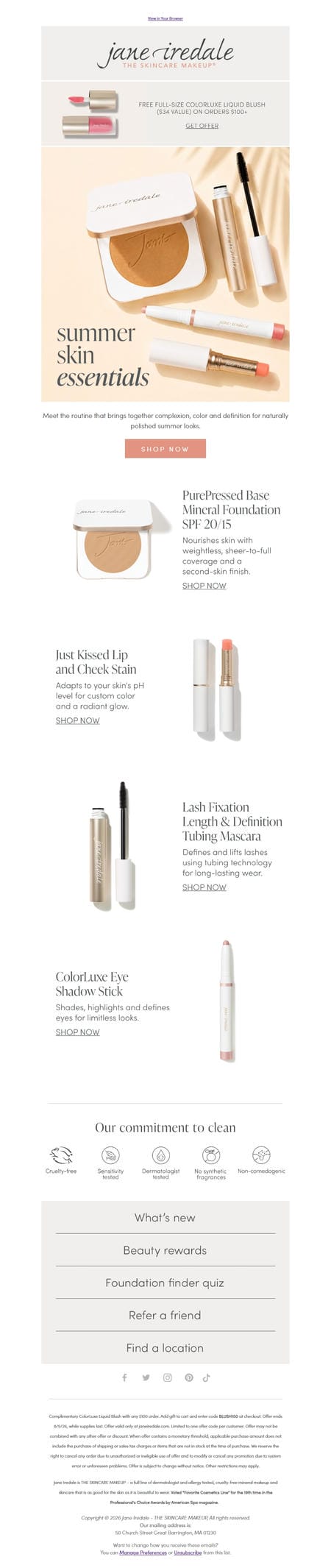 邮件模板创意 Jane Iredale 343