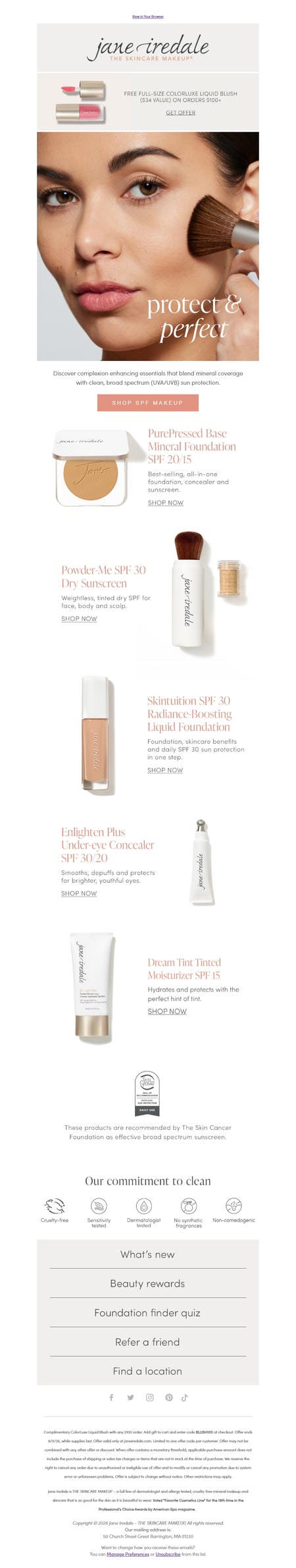 邮件模板创意 Jane Iredale 344