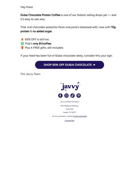 邮件模板创意 Javvy 68