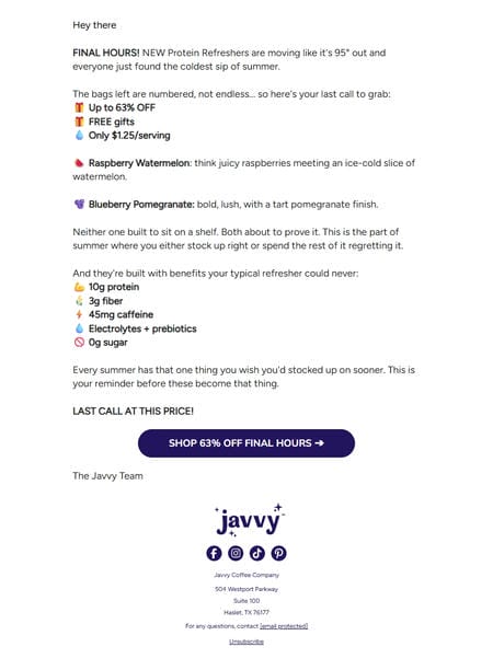 邮件模板创意 Javvy 75