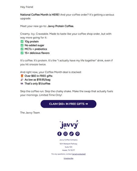邮件模板创意 Javvy 78