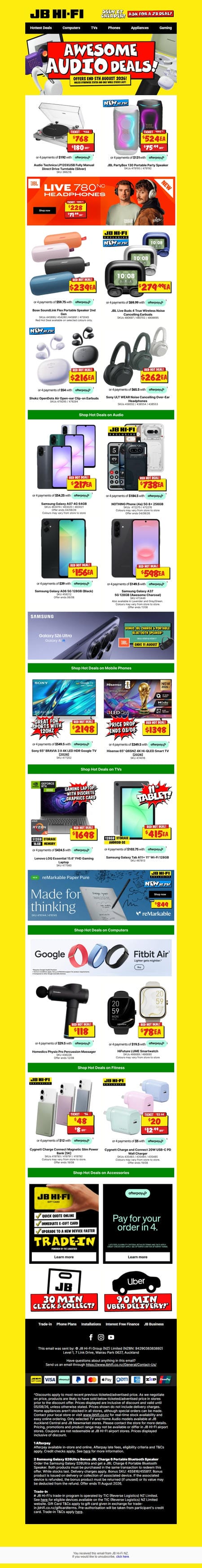 邮件模板创意 Jb Hi Fi 340
