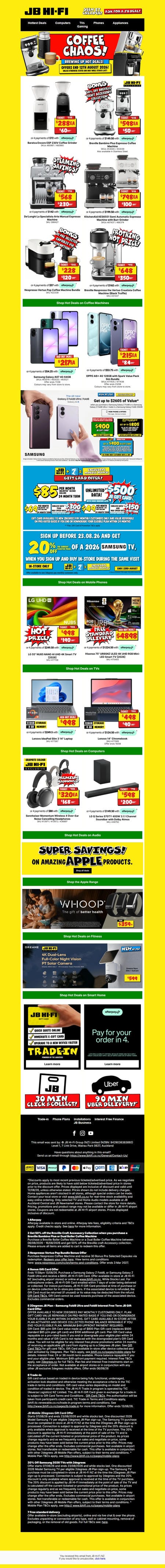 邮件模板创意 Jb Hi Fi 346