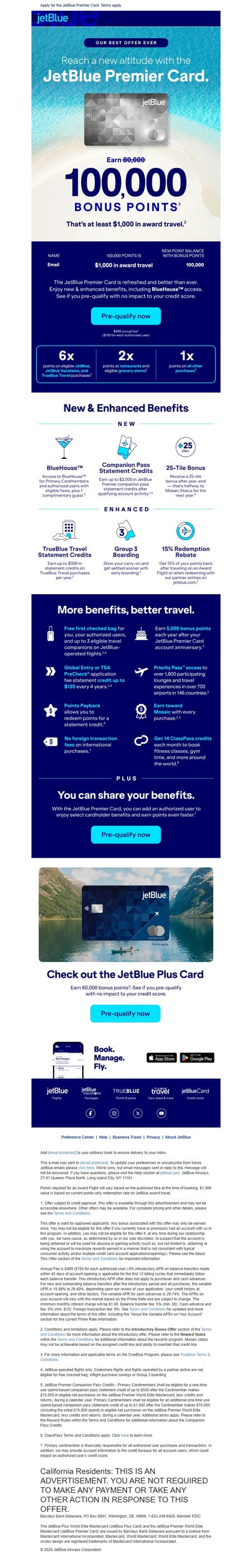 邮件模板创意 Jetblue 8