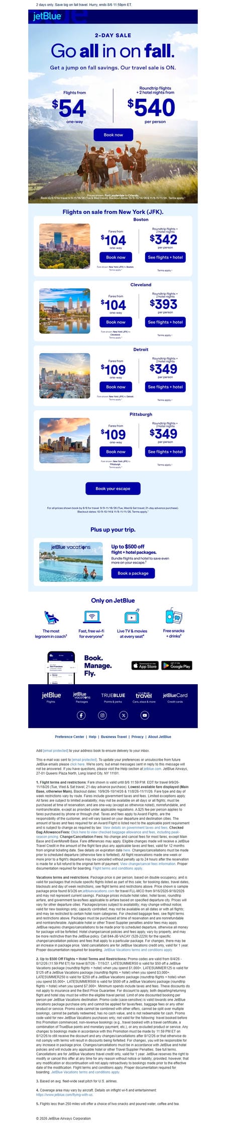 邮件模板创意 Jetblue 9