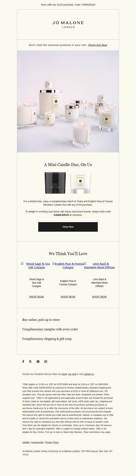 邮件模板创意 Jo Malone London 135