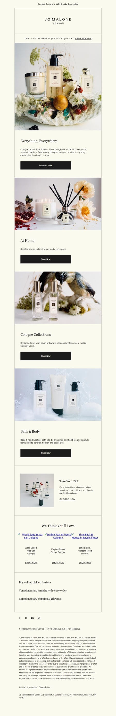 邮件模板创意 Jo Malone London 136