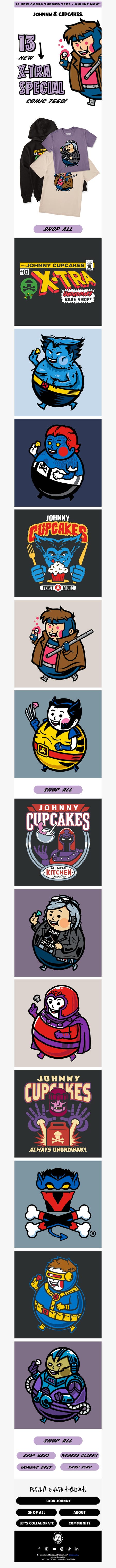邮件模板创意 Johnny Cupcakes 93