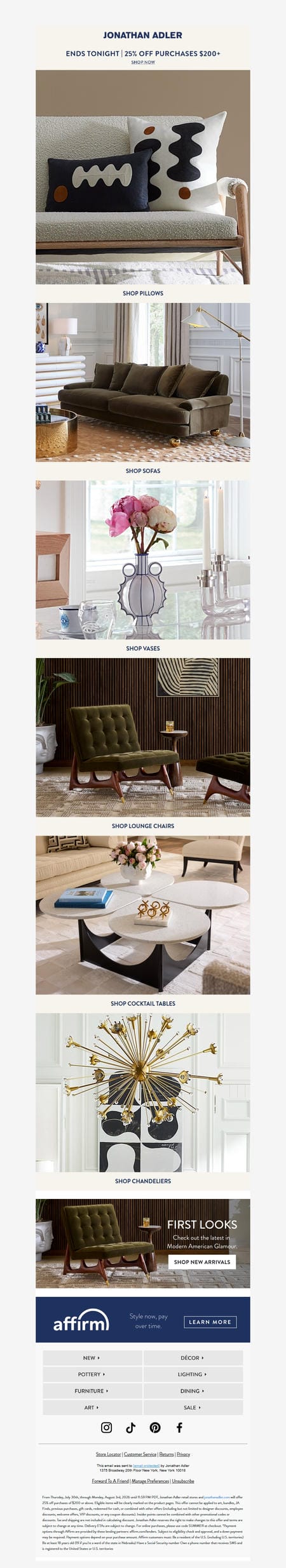 邮件模板创意 Jonathan Adler 257