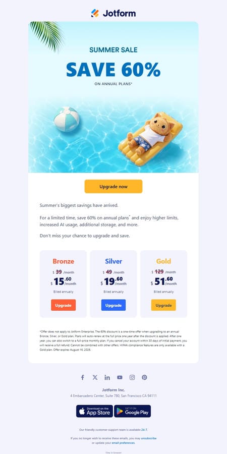 邮件模板创意 Jotform 49