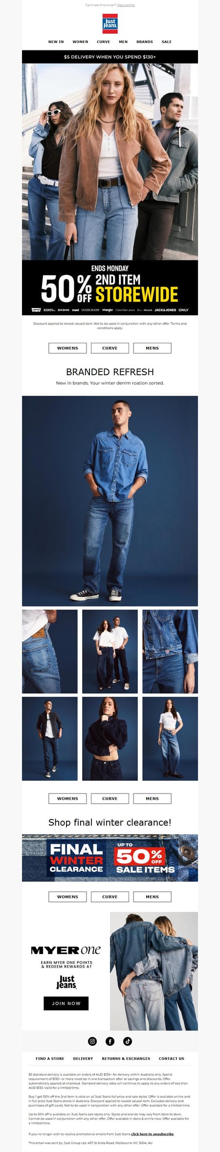 邮件模板创意 Just Jeans 366