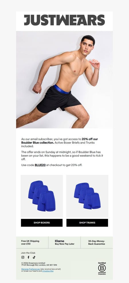 邮件模板创意 Justwears 39
