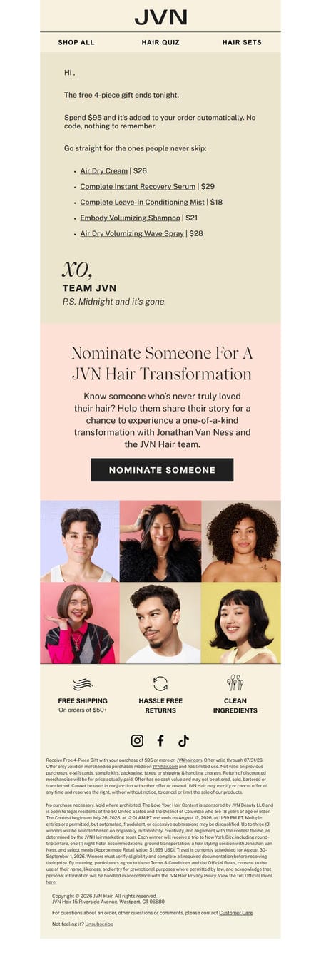 邮件模板创意 Jvn Hair 43