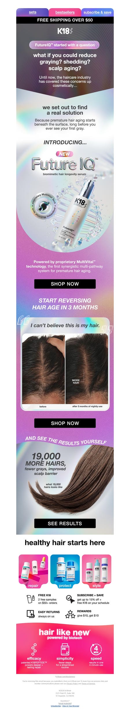 邮件模板创意 K18hair 135
