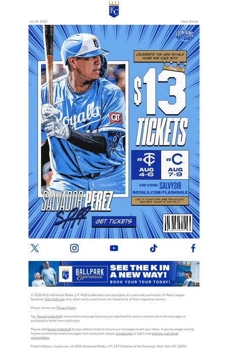 邮件模板创意 Kansas City Royals 76