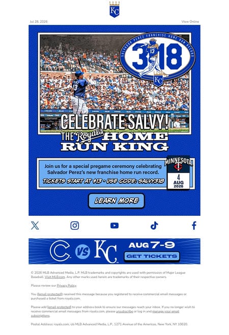 邮件模板创意 Kansas City Royals 77