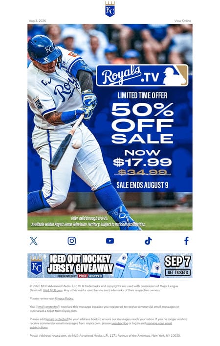 邮件模板创意 Kansas City Royals 79