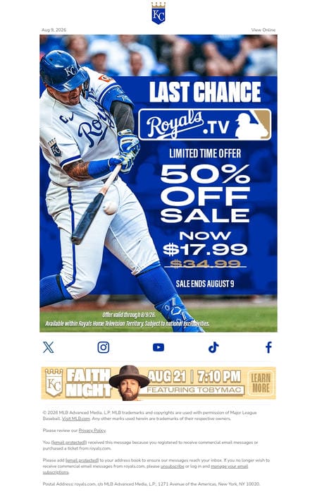 邮件模板创意 Kansas City Royals 80