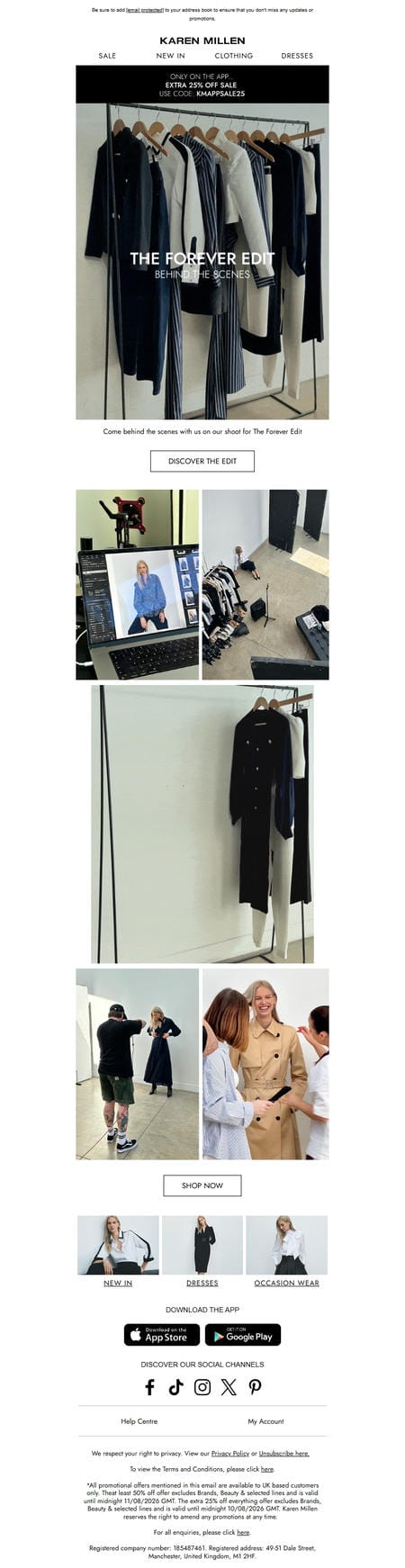邮件模板创意 Karen Millen 576