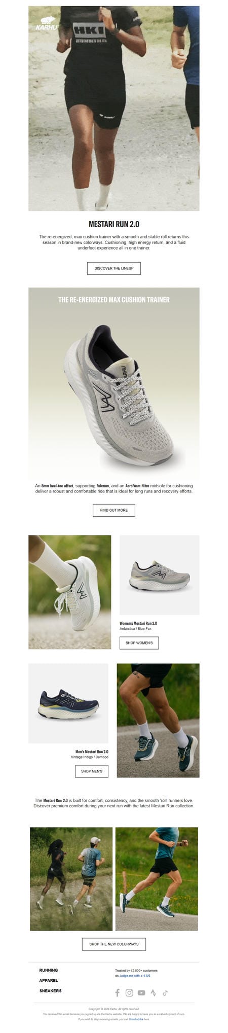 邮件模板创意 Karhu 55