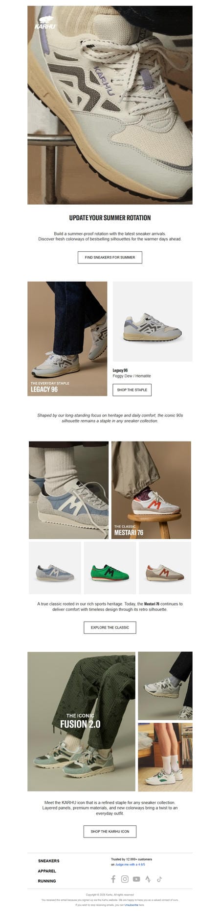 邮件模板创意 Karhu 56
