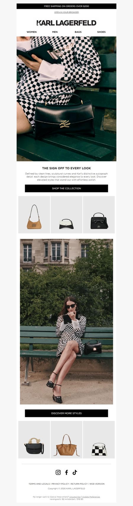 邮件模板创意 Karl Lagerfeld 103