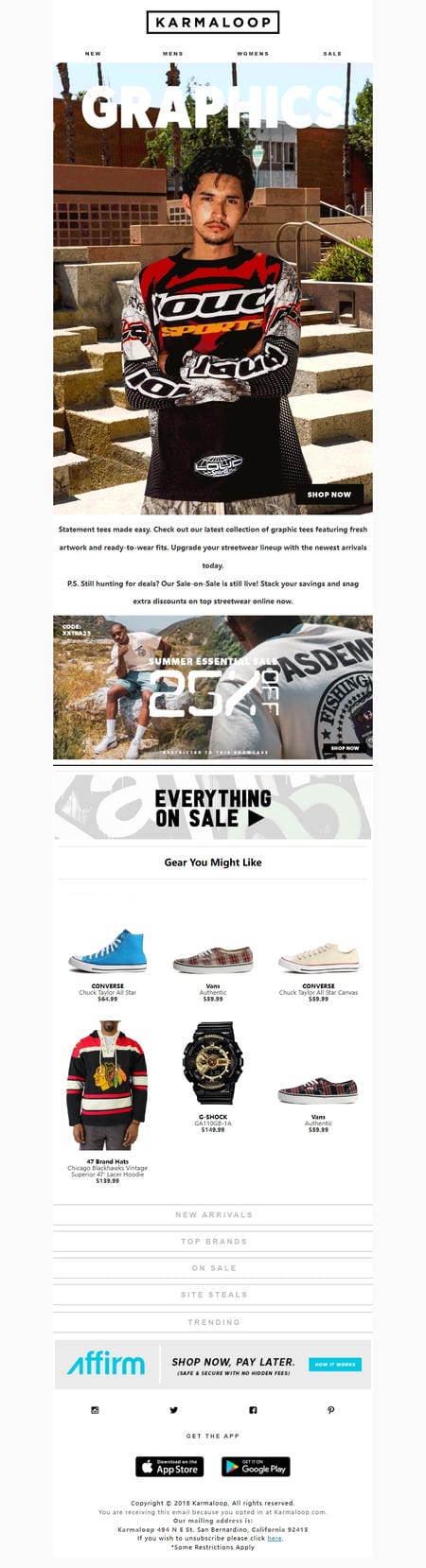 邮件模板创意 Karmaloop Com 1857