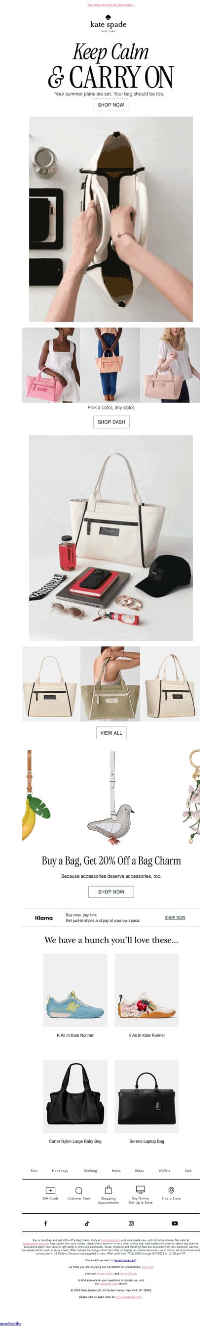 邮件模板创意 Kate Spade 399