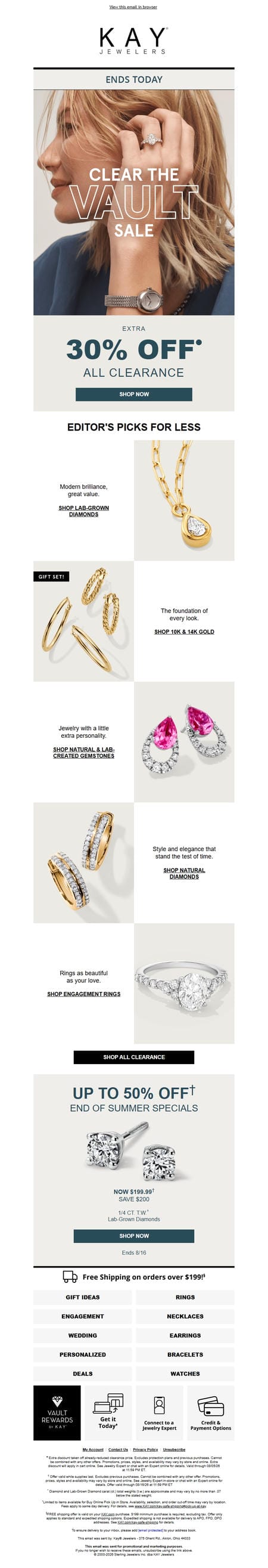 邮件模板创意 Kay Jewelers 97
