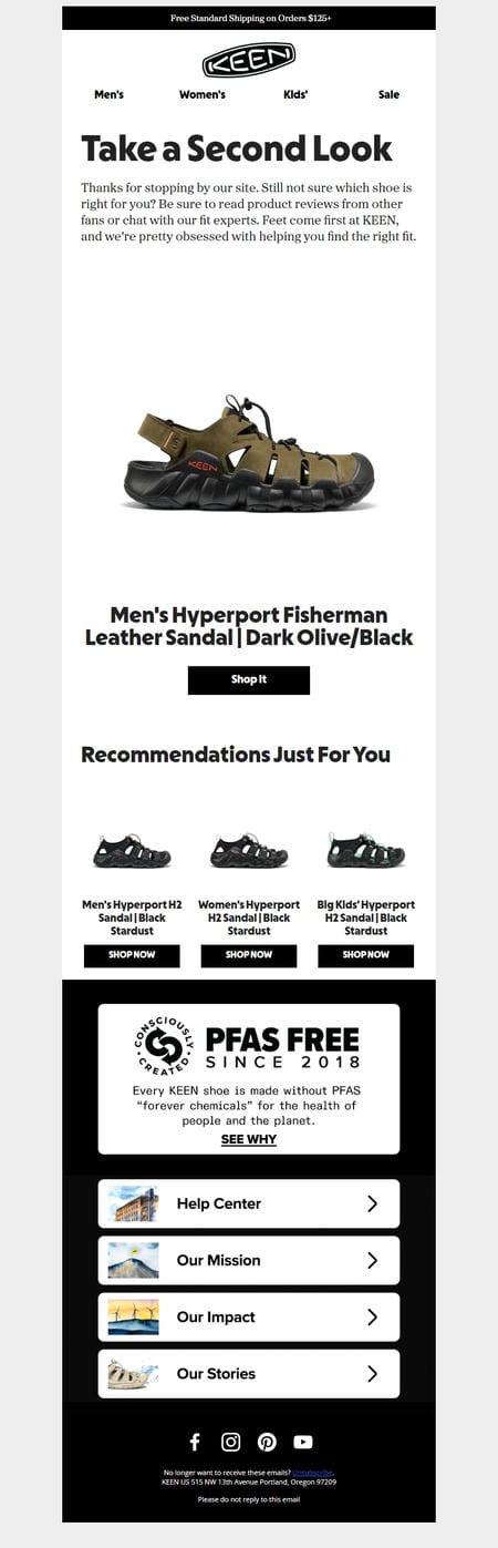 邮件模板创意 Keen Footwear 266